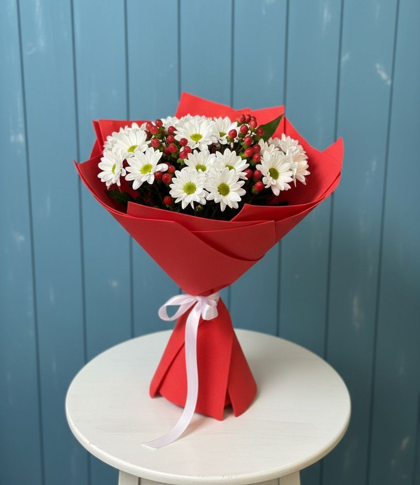 Букет цветов из: Хризантемы в Устье Вологодская область