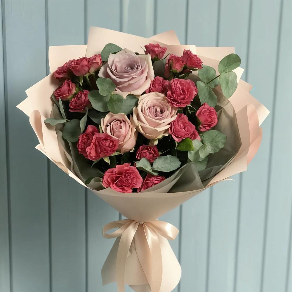 Букет цветов из: Гвоздики и Розы в Устье Вологодская область