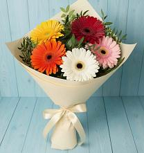 Букет цветов из:  Герберы в Устье Вологодская область