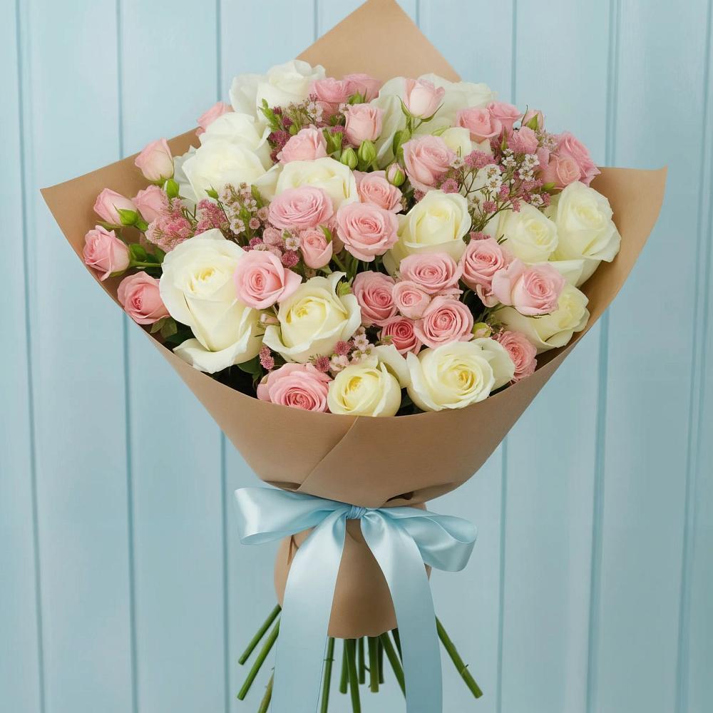 Букет цветов из: Розы в Устье Вологодская область
