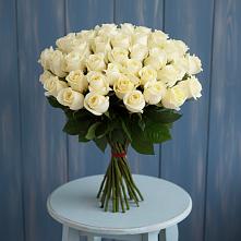 Букет 51 Белая роза Эдлесс Лав #REPLACE_PRED# Устье Вологодская область