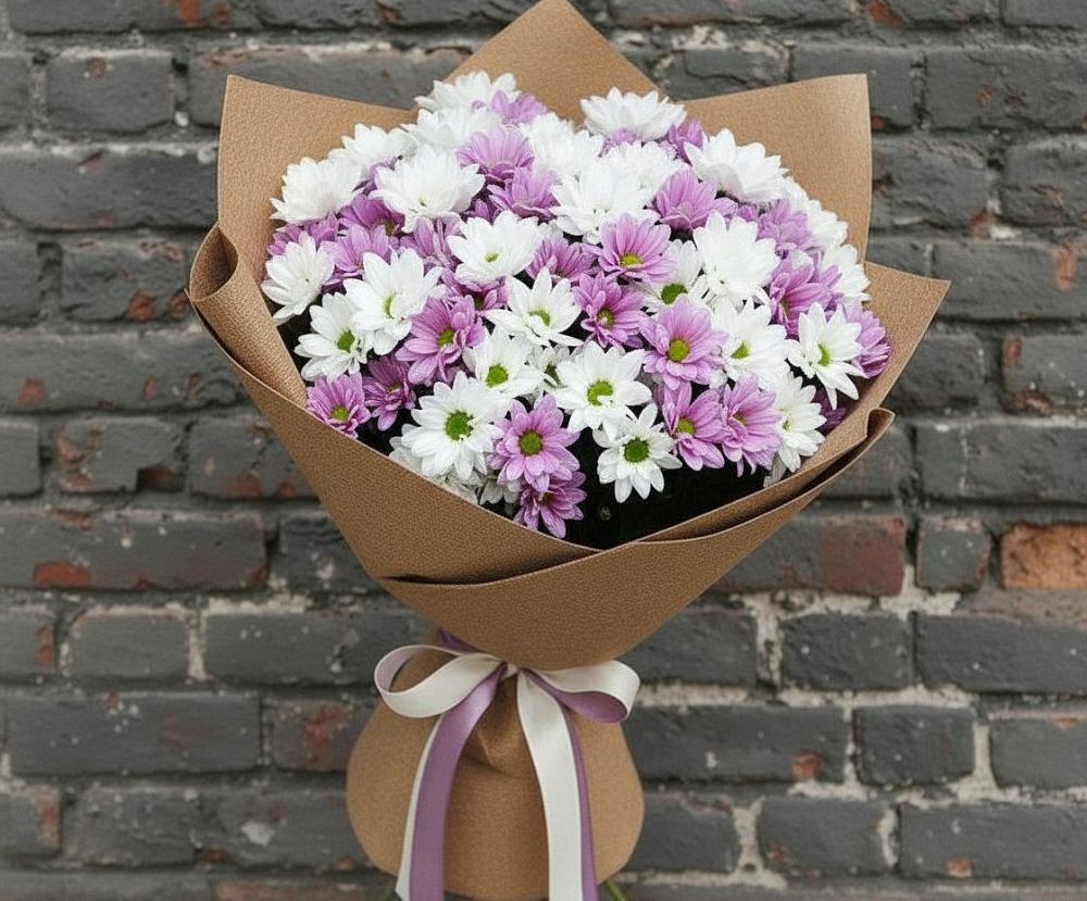 Букет цветов из: Хризантемы в Устье Вологодская область