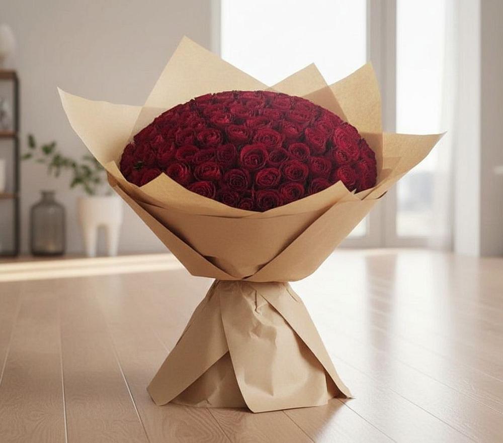 Букет 101 Красная роза в Устье Вологодская область