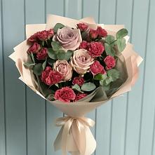 Букет цветов из:  Гвоздики и Розы в Устье Вологодская область