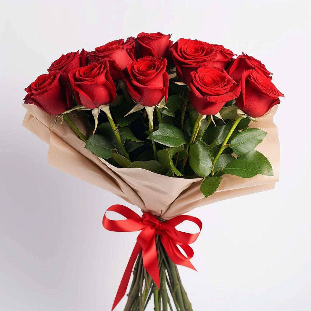 Букет 11 Красных роз Эдлесс Лав в Устье Вологодская область